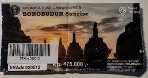 Ticket per l'alba a Borobudur